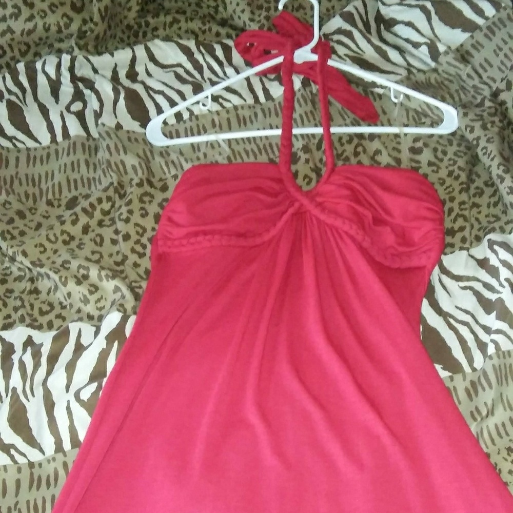 Red Trixxi Halter dress